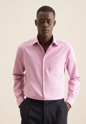 Coupe regular Chemise business SEIDENSTICKER en rose : devant