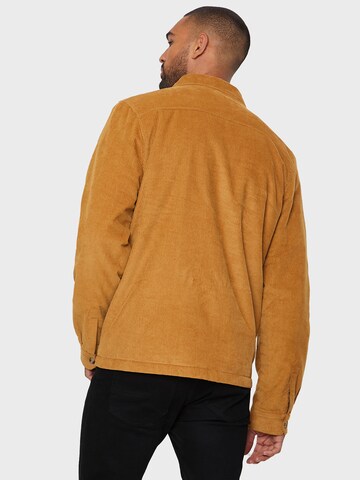 Threadbare Comfort fit Overhemd 'Mercer' in Bruin