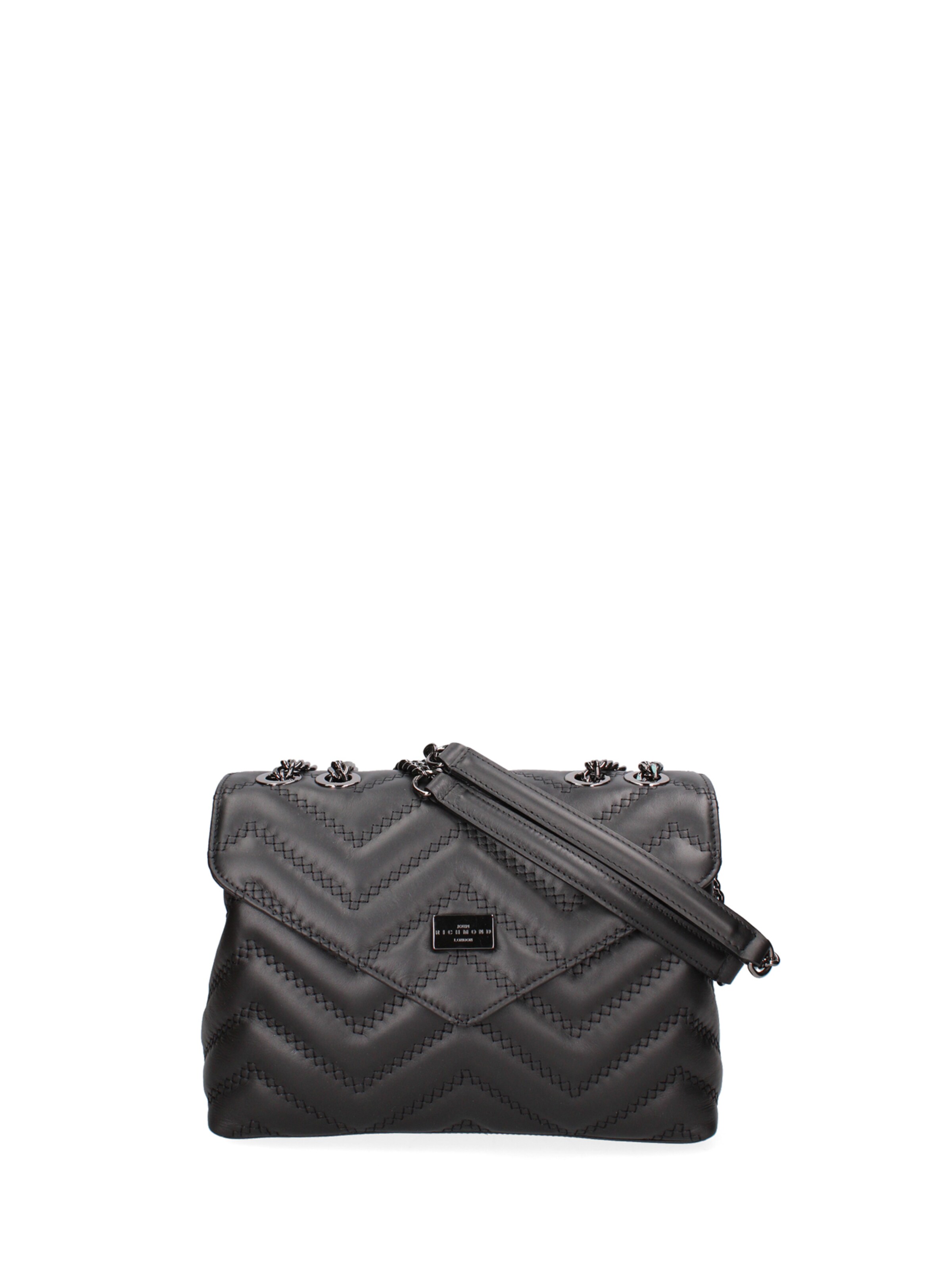 Sac bandoulière John Richmond en noir : devant