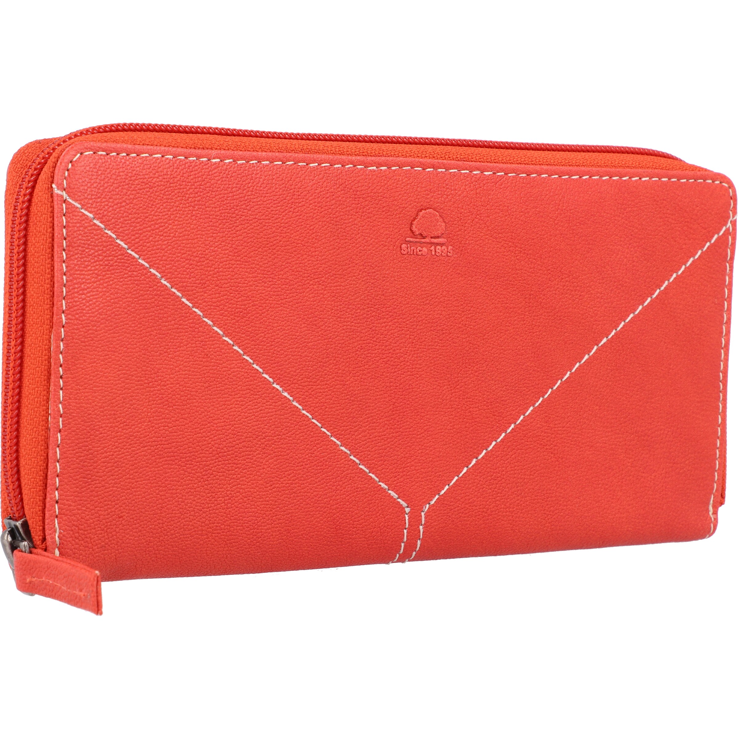 GREENBURRY Wallet 'Tumble Nappa' in Orange