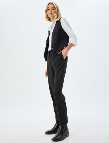 Koton Regular Trousers with creases in Black