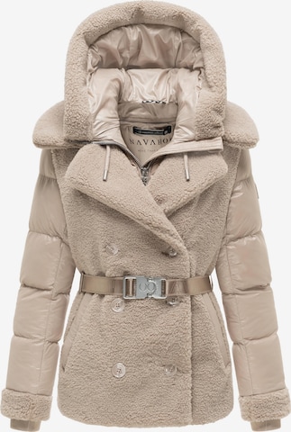 Giacca invernale 'Kuschelhäschen 14' di NAVAHOO in beige: frontale