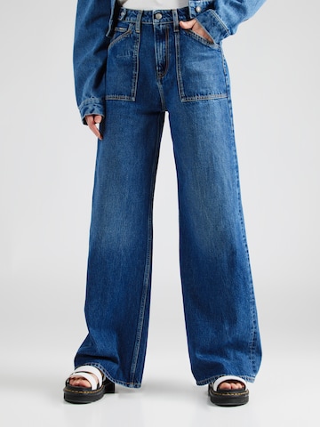 Wide Leg Jean Pepe Jeans en bleu : devant