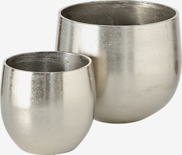 HOME AFFAIRE Flower Pot in Silver: front