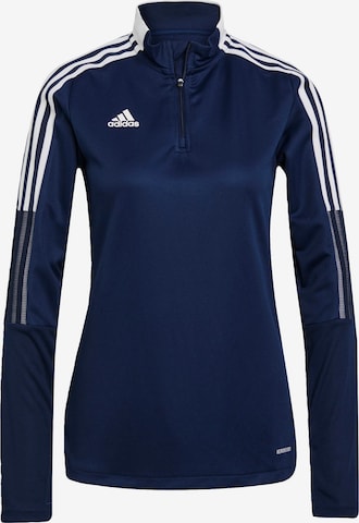 T-shirt fonctionnel 'Tiro 21' ADIDAS SPORTSWEAR en bleu : devant