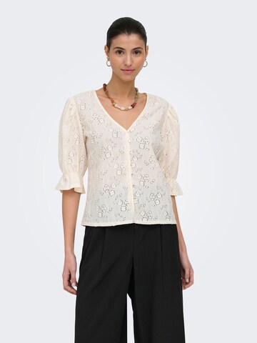 JDY Blouse 'JDYJakobe' in Wit: voorkant