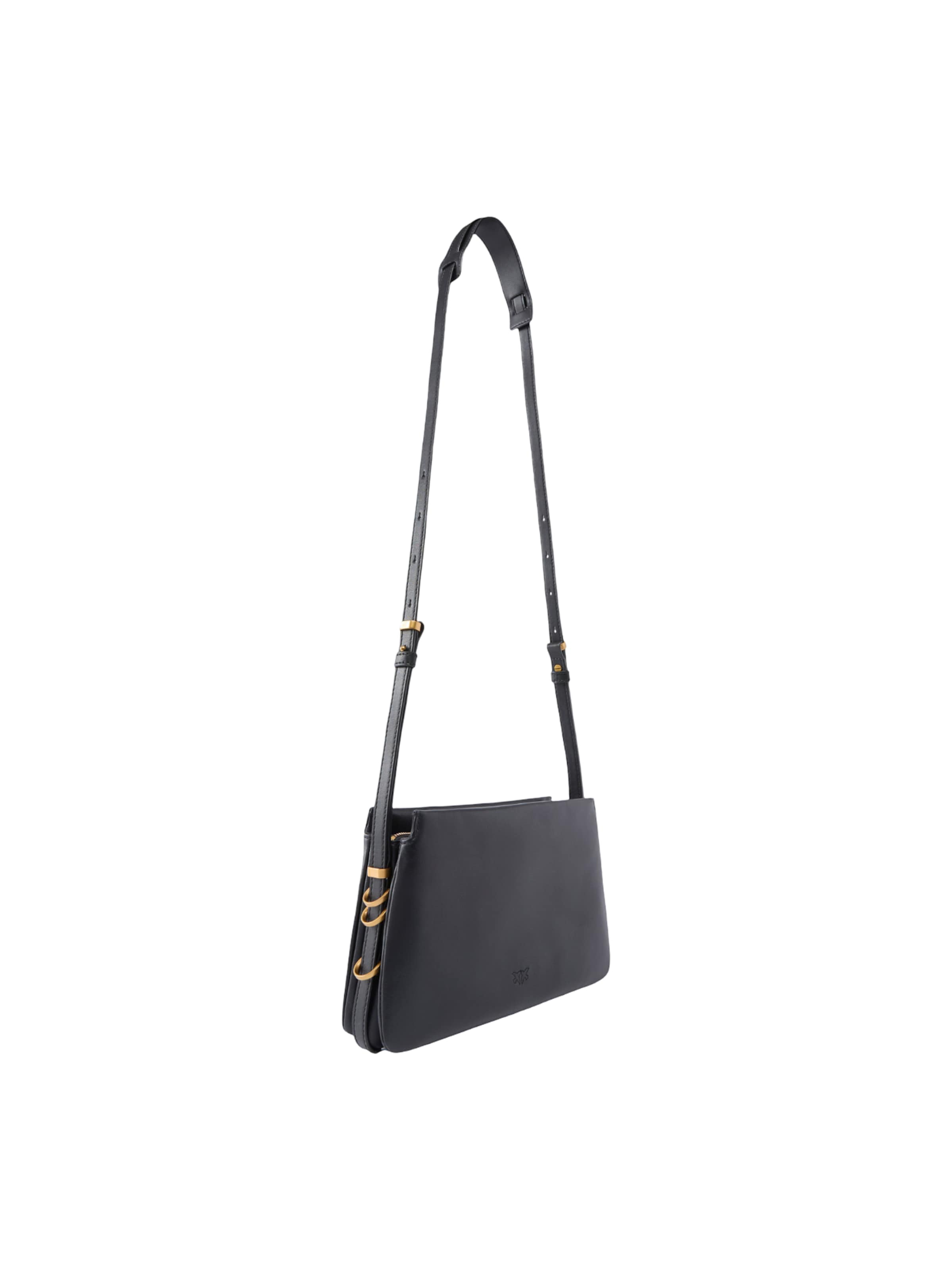 PINKO Skuldertaske 'TRIPLET MINI VITELLO MORBIDO 105883 A0QO' i sort