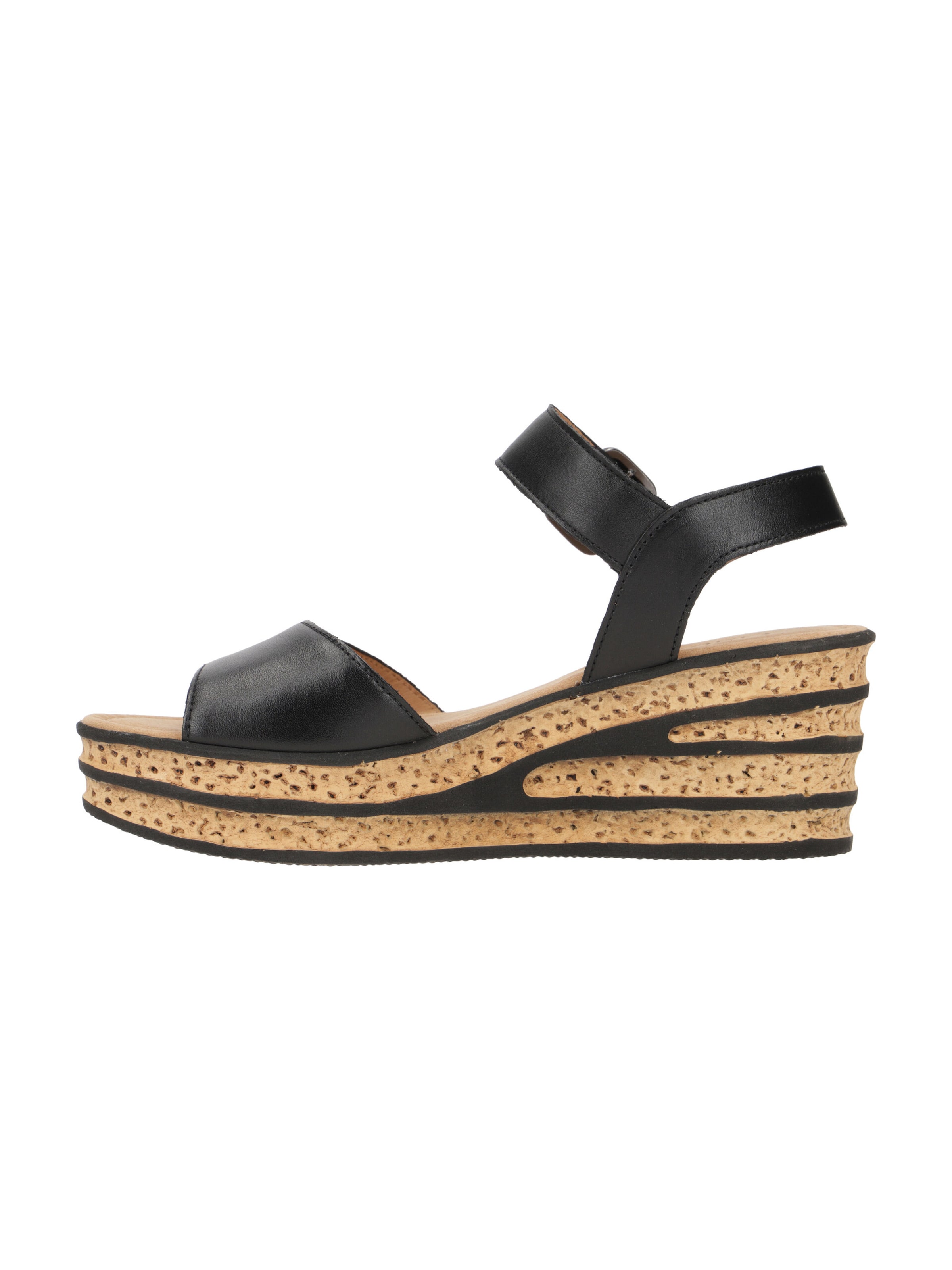 GABOR Sandal 'Gabor Plateau Sandale schwarz Nappa 84.651.27' in Black