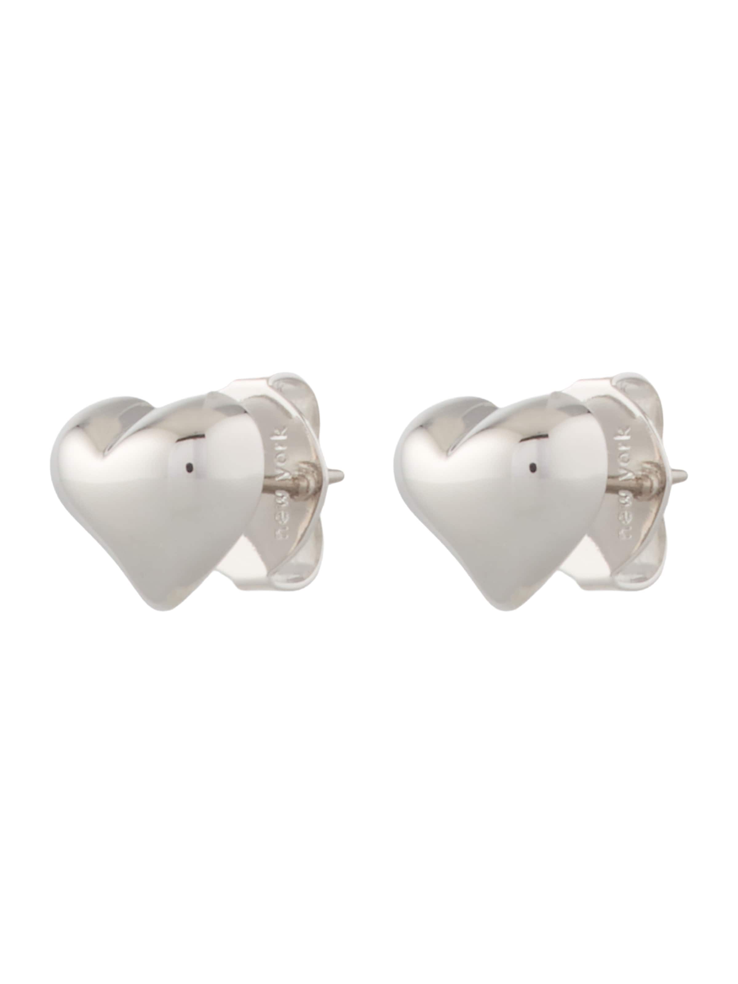 Boucles d'oreilles Kate Spade en argent : devant