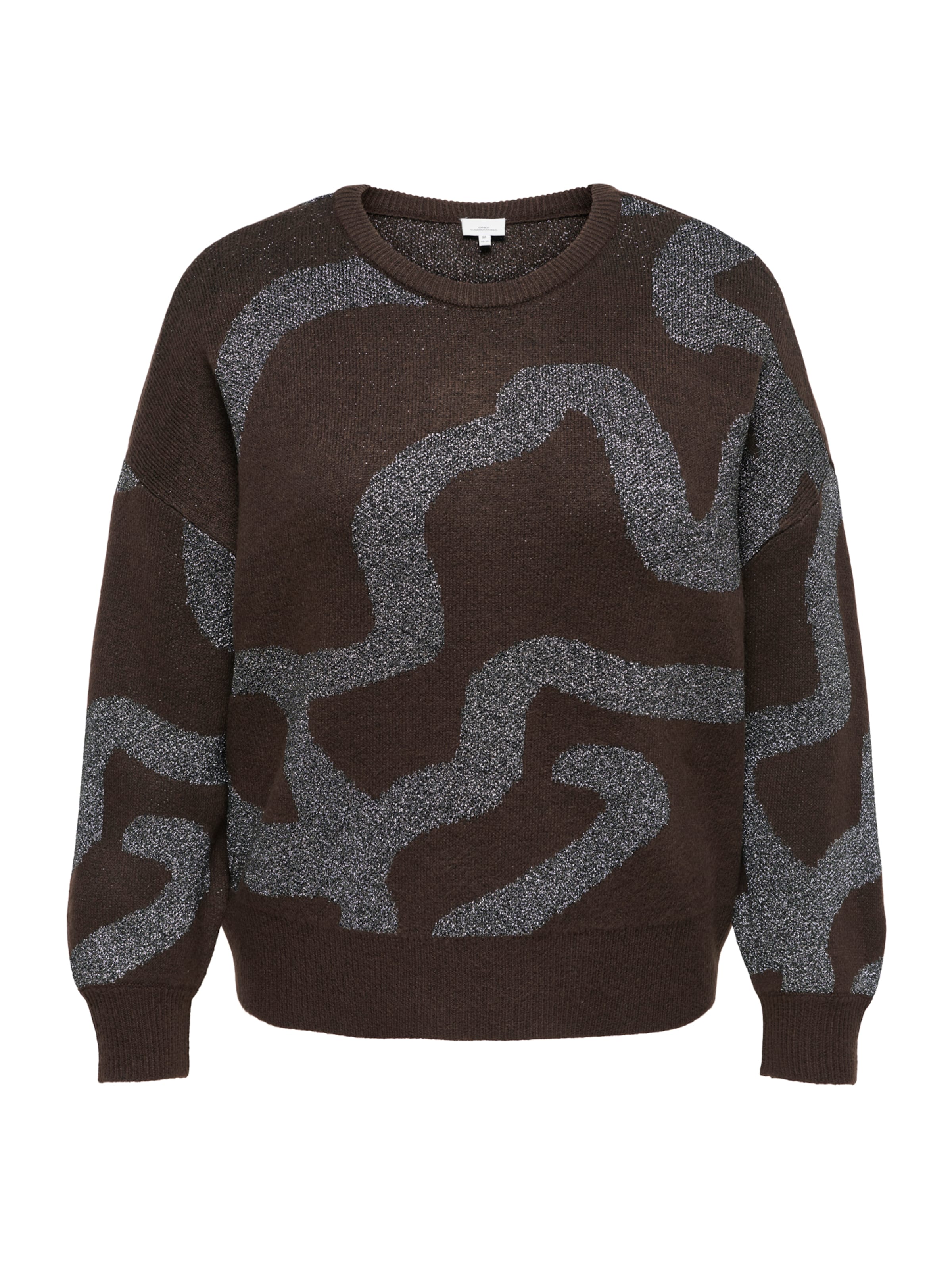Pullover 'CARROSIE' di ONLY Carmakoma in marrone: frontale