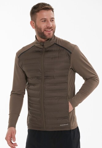 ENDURANCE Laufjacke 'MIDAN' in Braun: Vorderseite