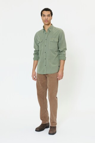 Matinique Regular fit Button Up Shirt 'MAchristaldo P Heritage' in Green