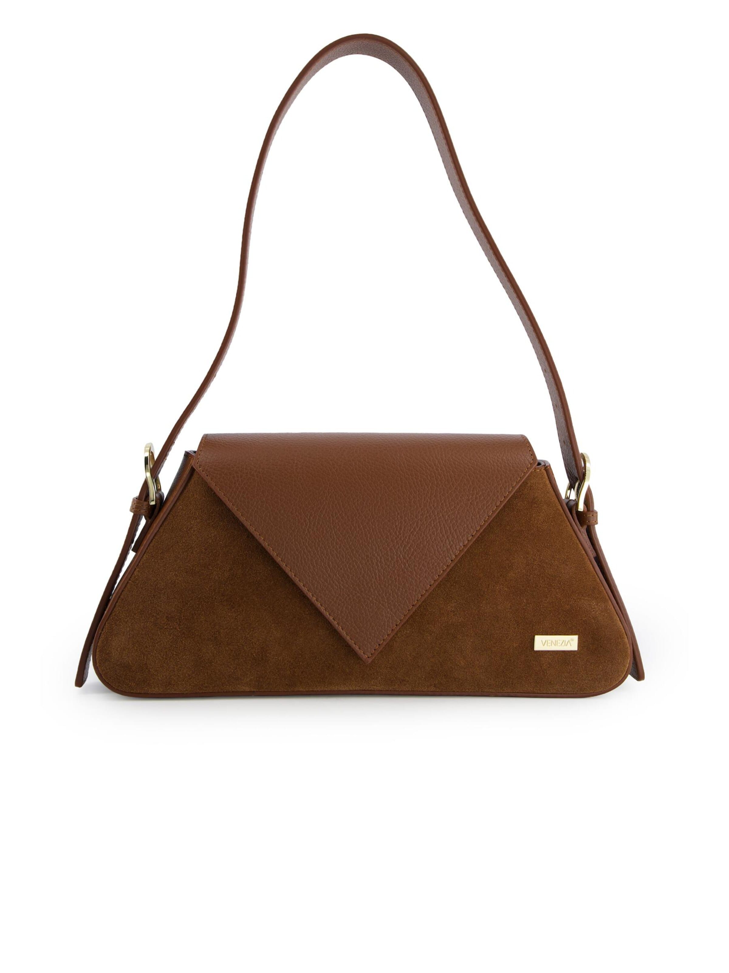 VENEZIA Traditional Bag in Brown: front