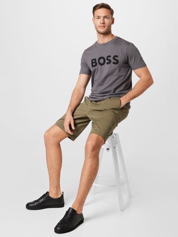 BOSS Orange Regular Pants 'Taber' in Green