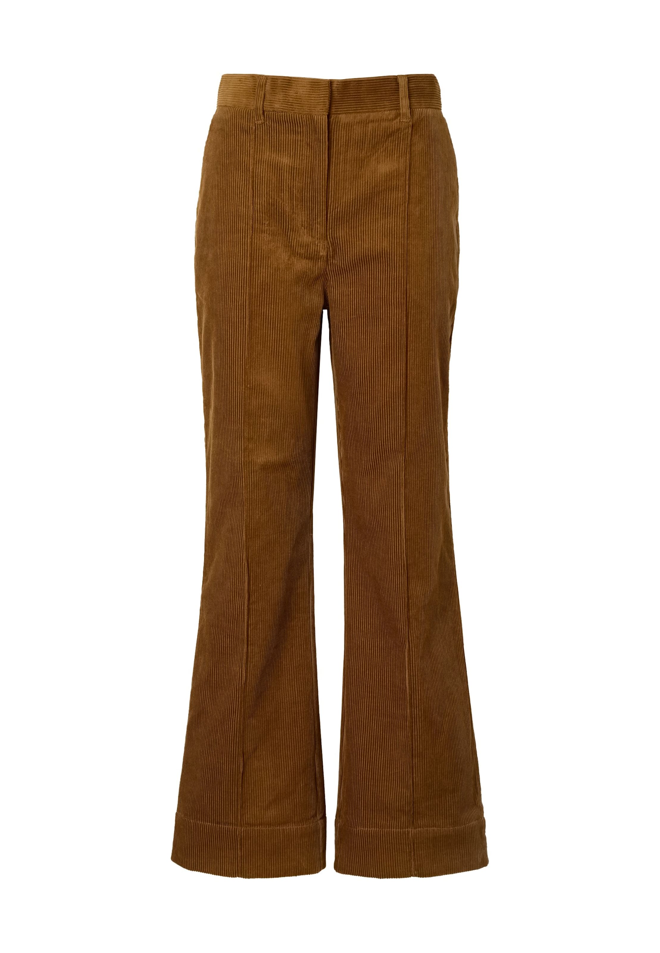 évasé Pantalon 'Emmy' Barbour en marron : devant