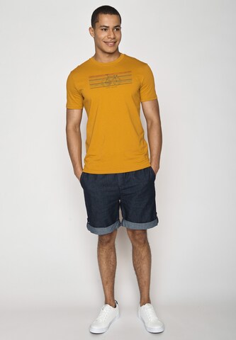 GREENBOMB T-Shirt 'Bike Happy' in Orange
