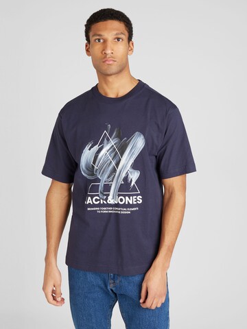 JACK & JONES Majica 'TINT' | modra barva: sprednja stran