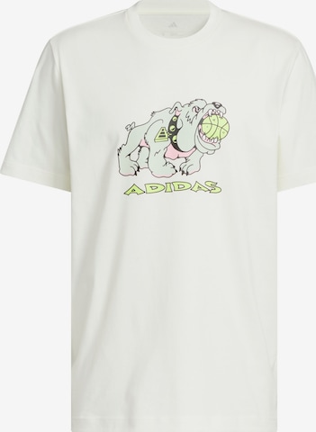 Maglia funzionale 'That Dawg In Em' di ADIDAS PERFORMANCE in bianco: frontale