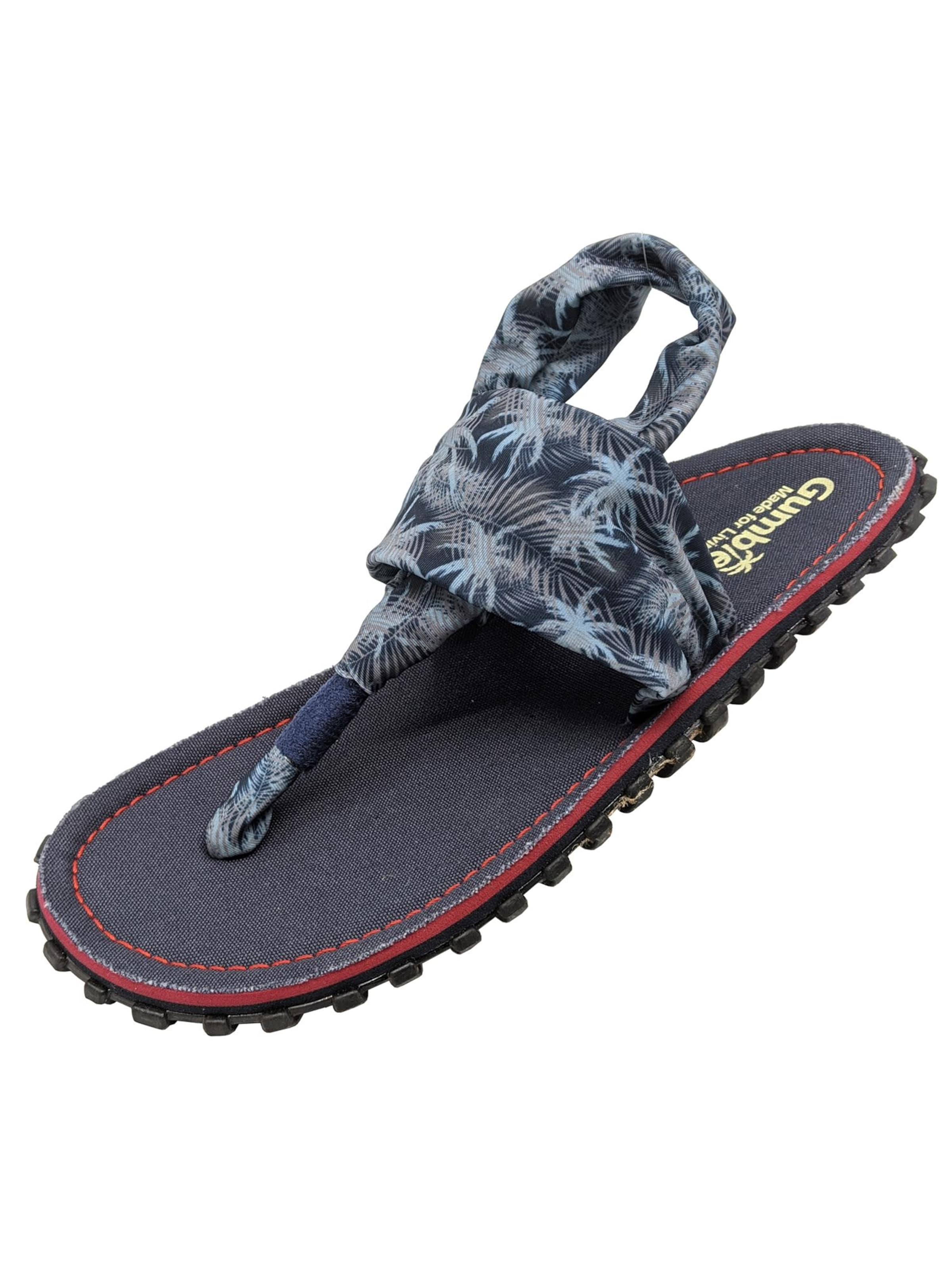 Gumbies T-Bar Sandals 'Gumbies Slingbacks' in Blue: front