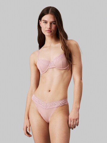 Calvin Klein T-shirt Bra 'Demi' in Pink: front