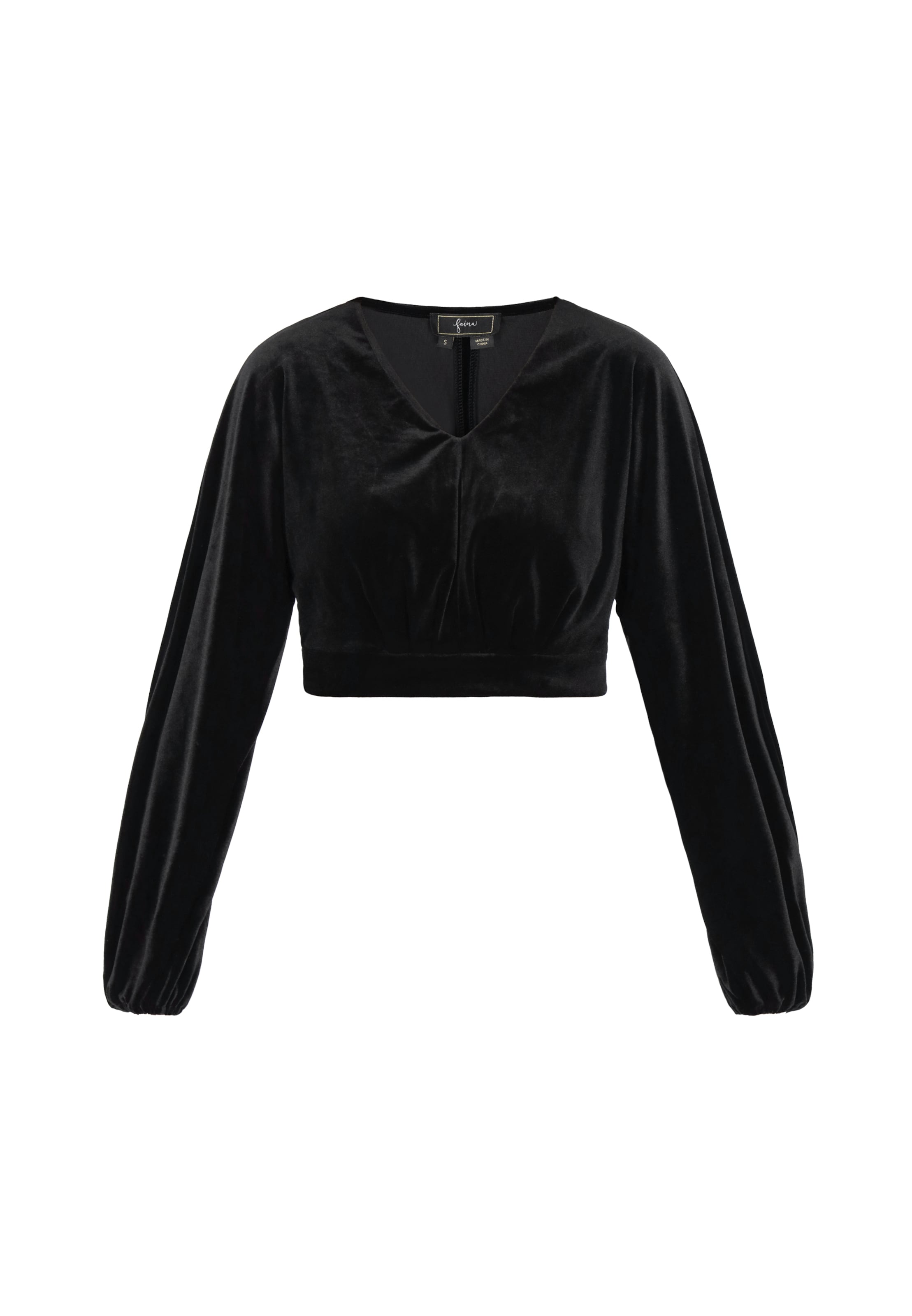 faina - Blusa em preto: frente