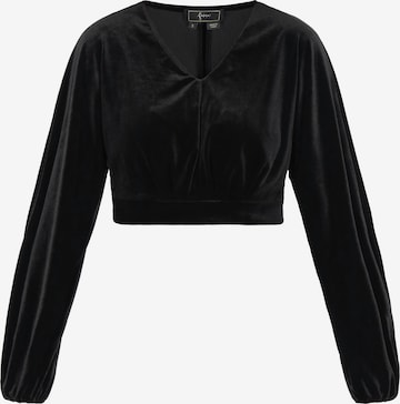 faina - Blusa en negro: frente