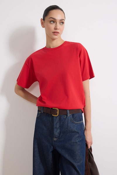 Trendyol T-shirt i XS i röd, Produktvy