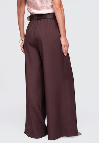 Ombre Wide leg Broek in Bruin