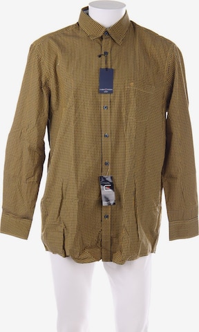 CASAMODA Button Up Shirt in XL in Yellow: front