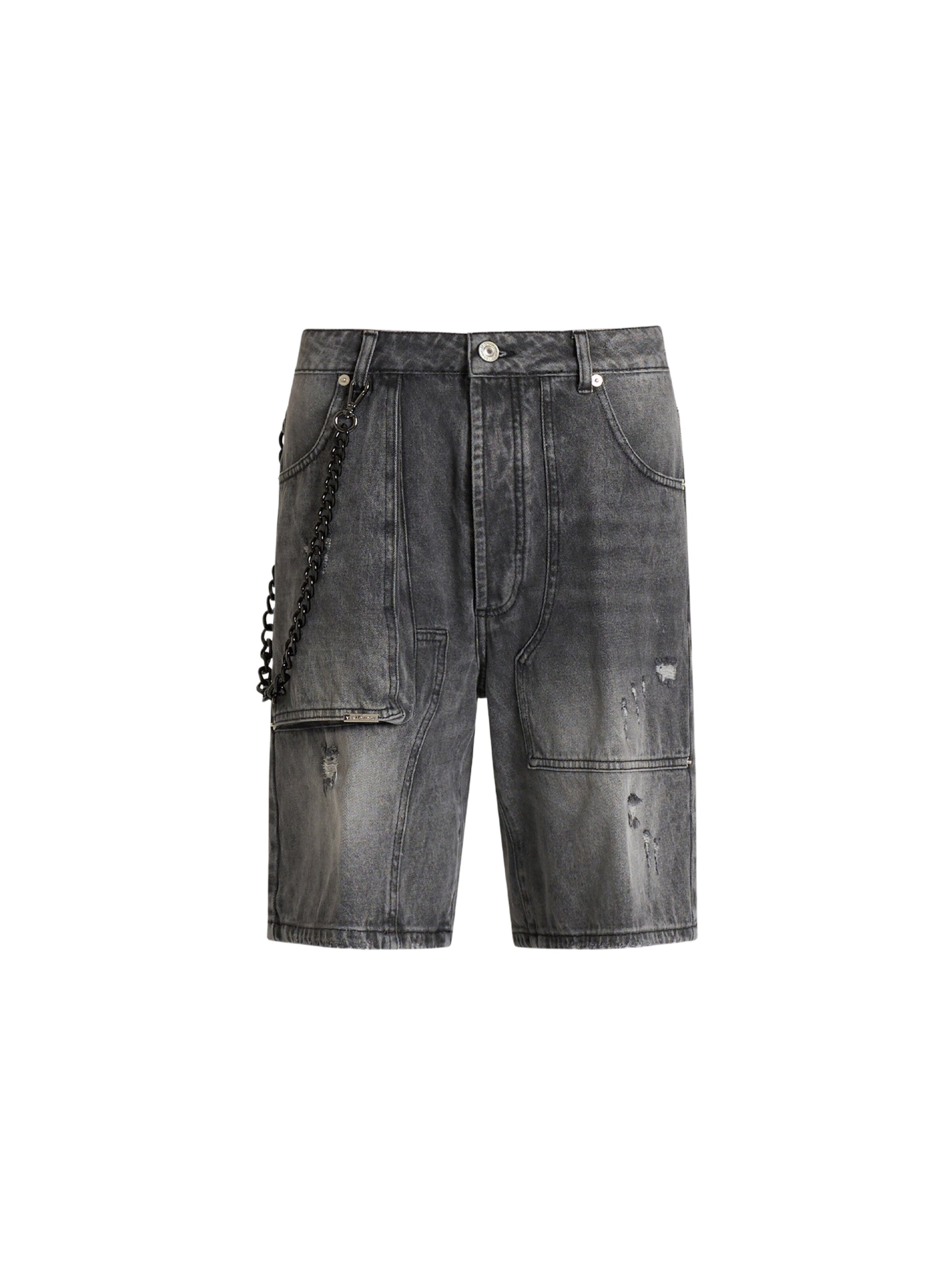 Yes London Loosefit Shorts in Schwarz: Vorderseite