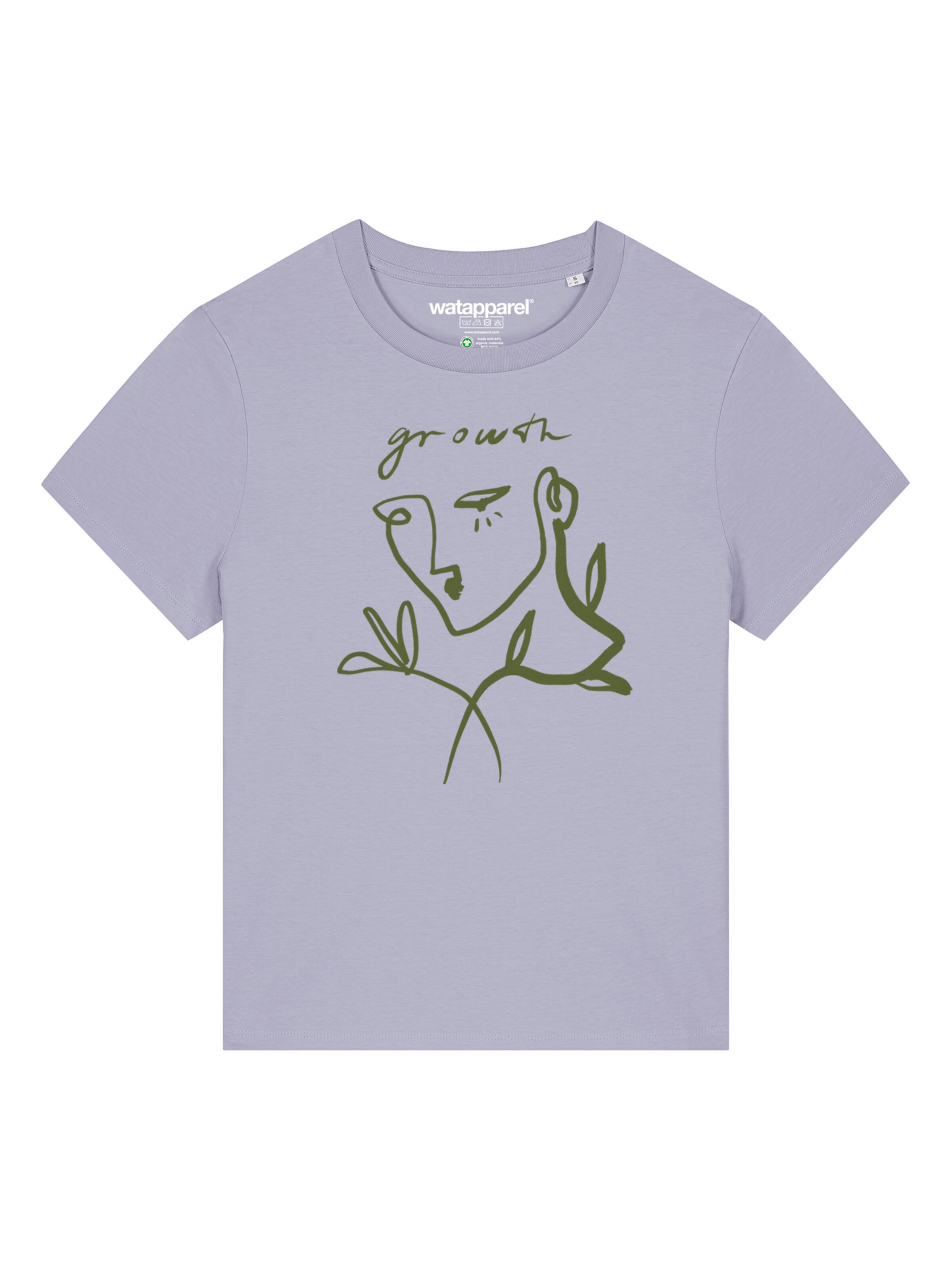T-shirt 'Growth' Watapparel en violet : devant