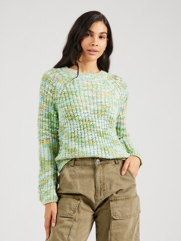 Pull-over 'ONLELOISE' ONLY en vert : devant