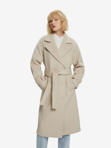 ESPRIT Between-Seasons Coat in Beige: front