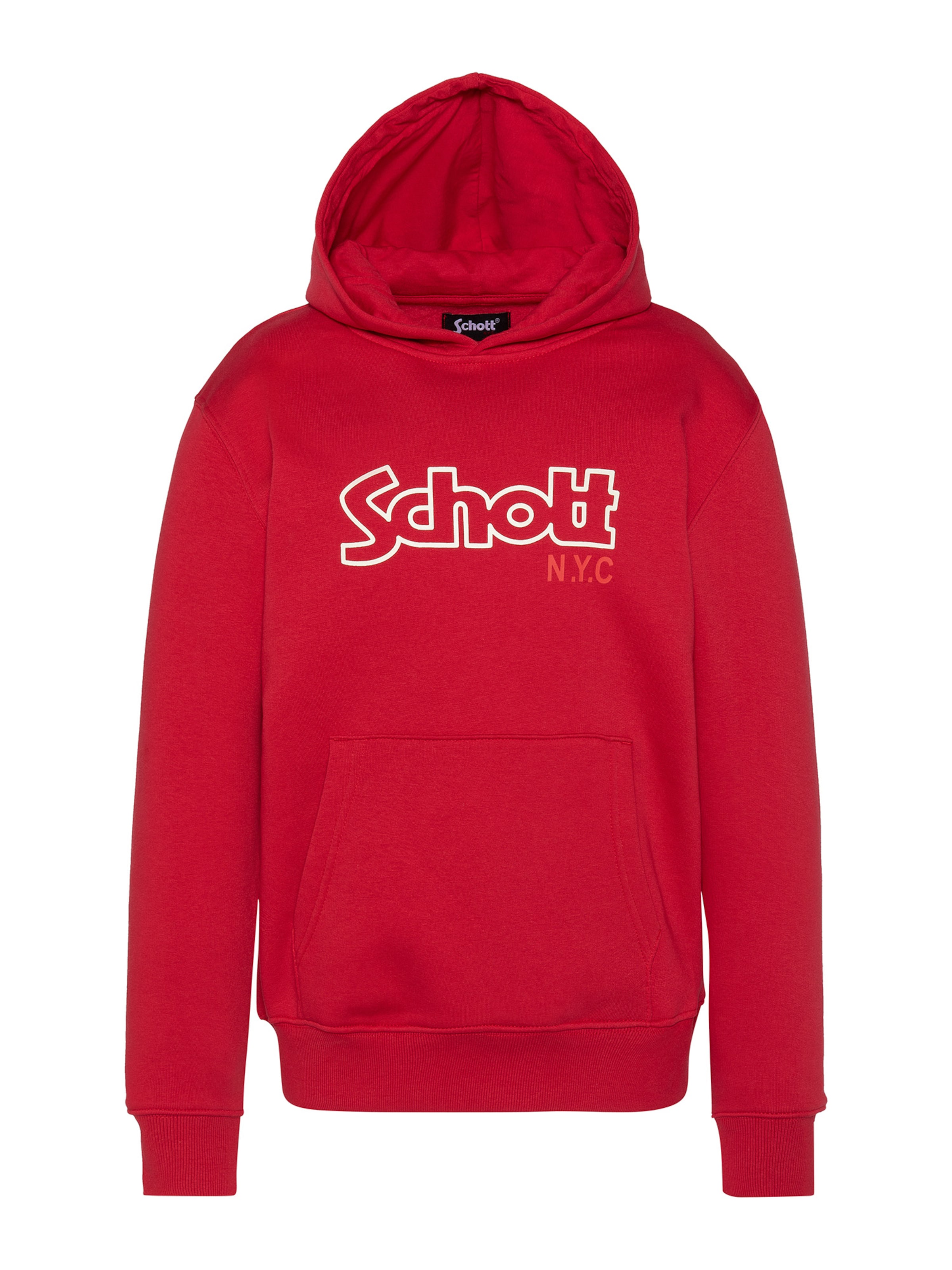 Sweat Schott NYC en rouge : devant