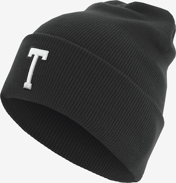 Bonnet 'Letter' Flexfit en noir : devant