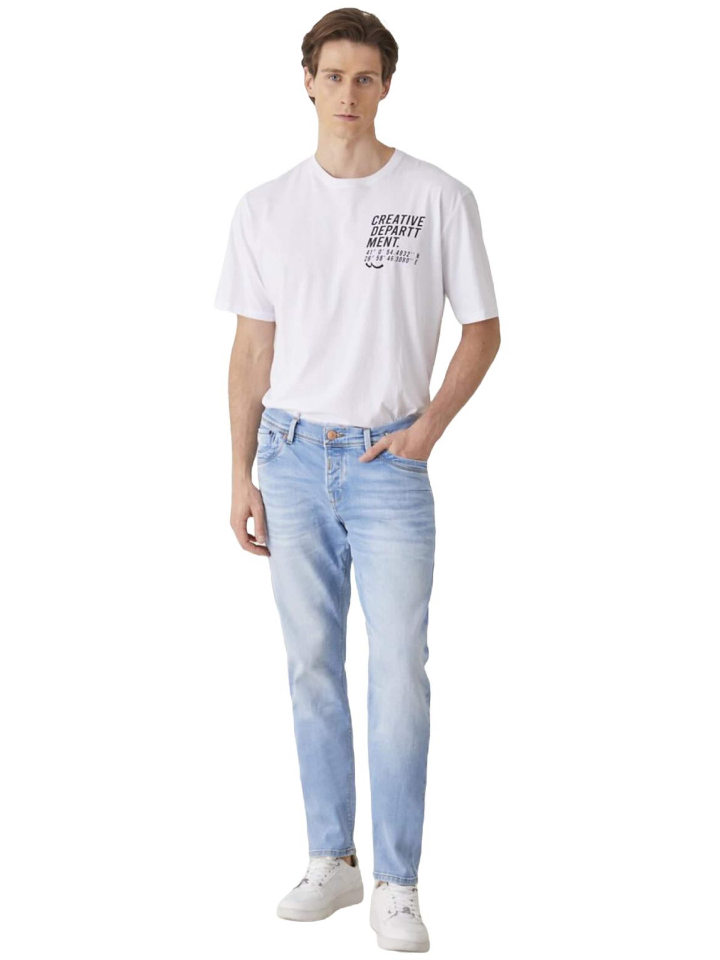 LTB Jeans - Tapered Vaquero 'LTB Jeans Herren Servando X D Tapered Skinny Mid Waist Jeans' en verde: frente
