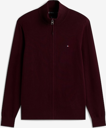 TOMMY HILFIGER Knit cardigan in Red: front