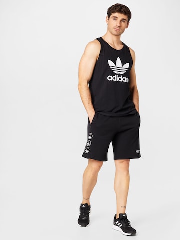 Tricou 'Adicolor Classics Trefoil' de la ADIDAS ORIGINALS pe negru