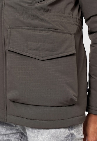 Parka d’hiver 'Waters' INDICODE JEANS en gris