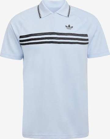 ADIDAS ORIGINALS Poloshirt 'CHEST STRIPES SLIM' in Blau: Vorderseite