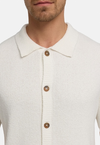 INDICODE JEANS Strickjacke 'Daxmark' in Weiß