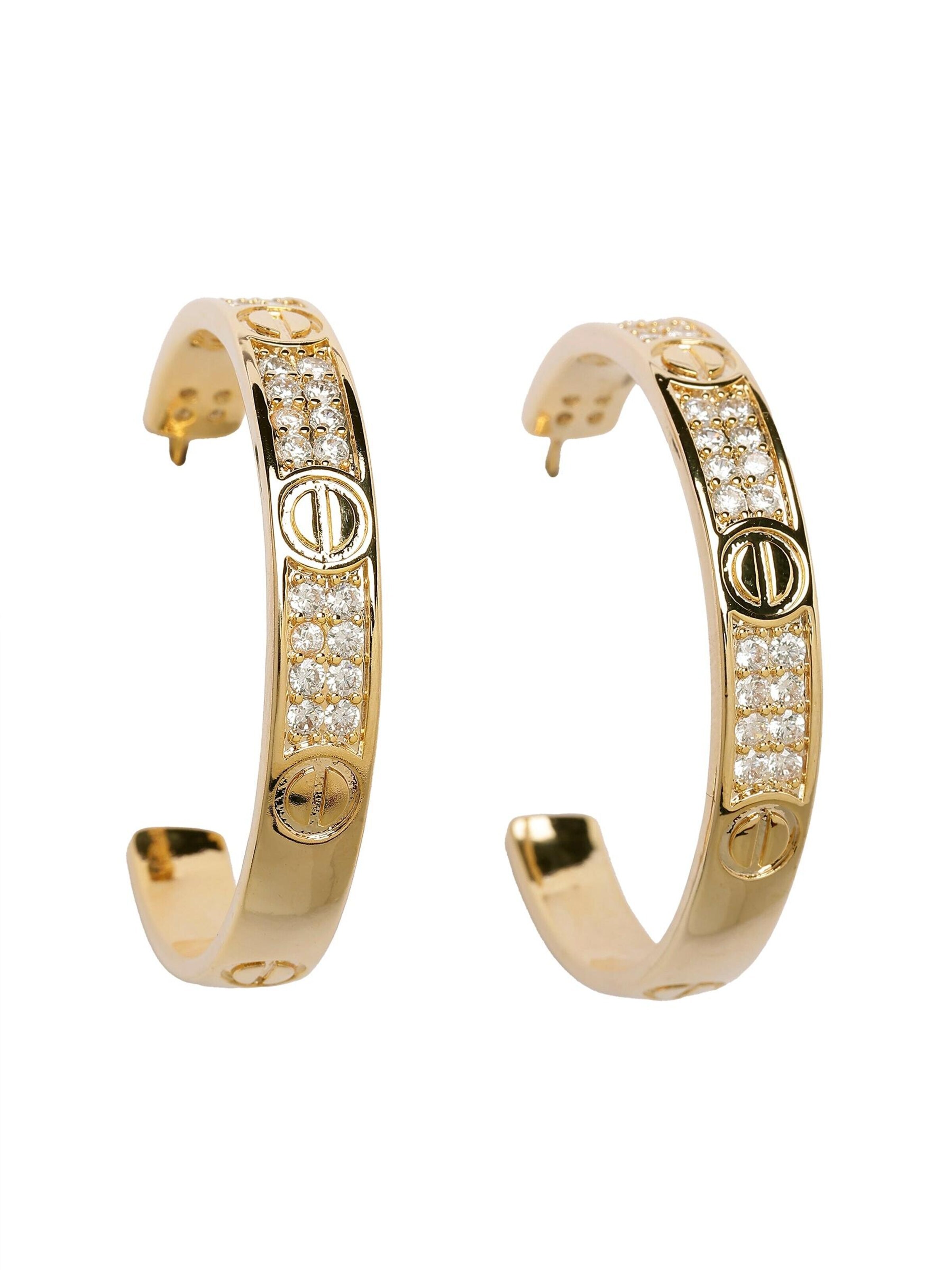 Boucles d'oreilles 'Fridala' AVANT-GARDE PARIS en or : devant