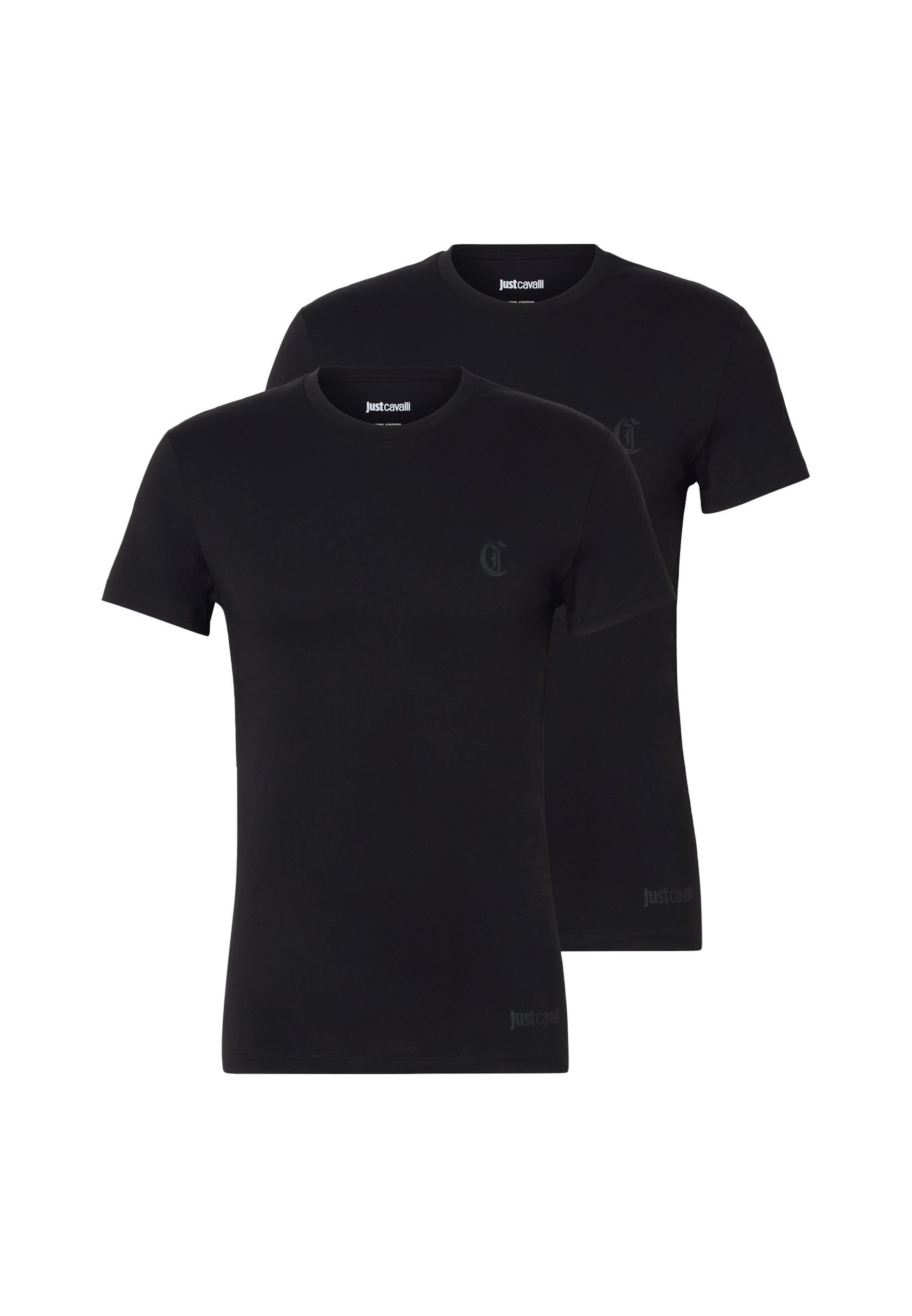 Maiou de la Just Cavalli pe negru: față