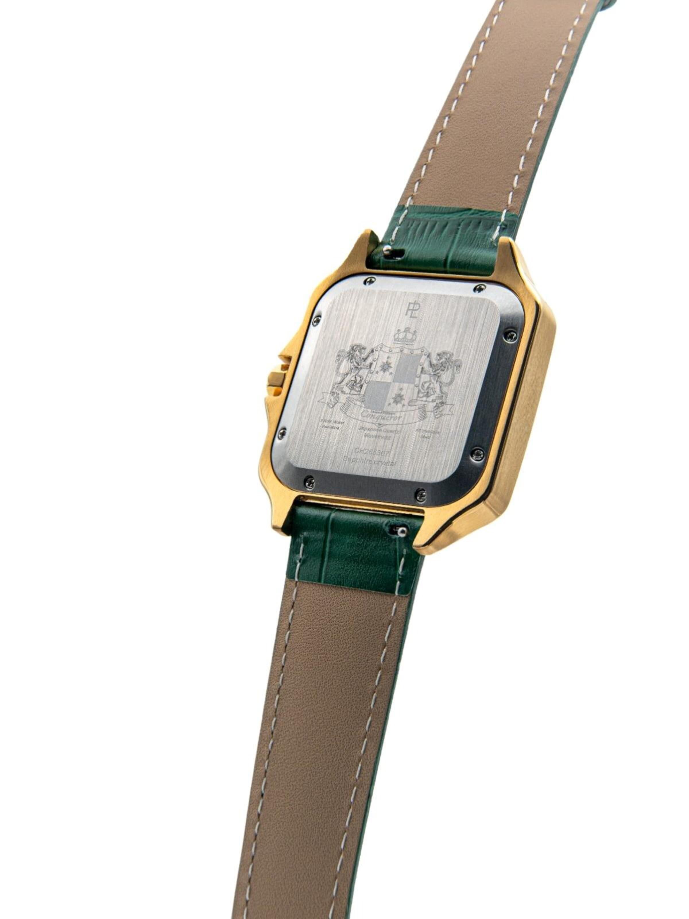 Laurent Philippe - Reloj analógico 'Conqueror The Golden Eye – Tsavorite Temptation' en verde