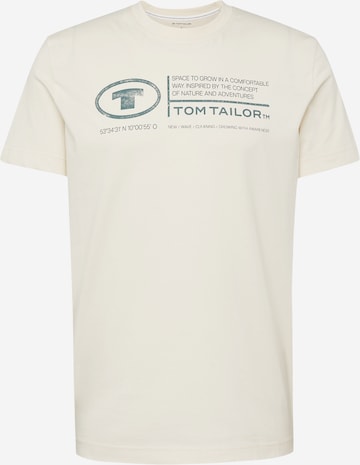 TOM TAILOR Футболка в Бежевый: спереди