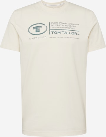 TOM TAILOR - Camisa em bege: frente