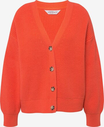 Studio Untold Knit Cardigan in Orange: front