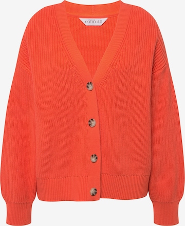 Studio Untold Knit Cardigan in Orange: front