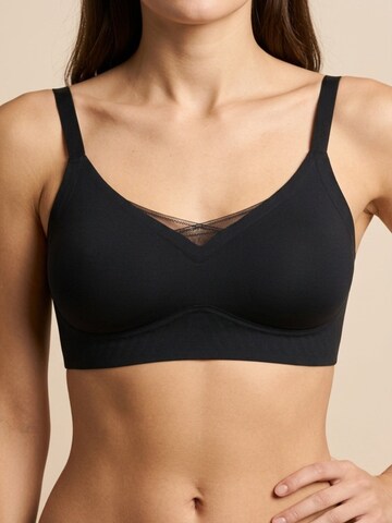 C&City Bralette Bra in Black: front