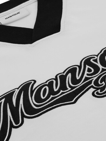 Maglietta 'Baseball Jersey' di Mansour in bianco